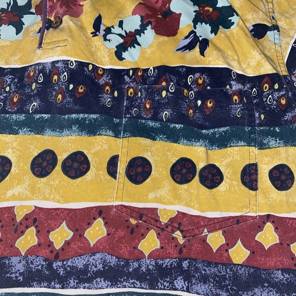 Tommy Bahama Polo Shirt Men Size Large Floral Print Short Sleeve Hawaiian - Picture 6 of 10